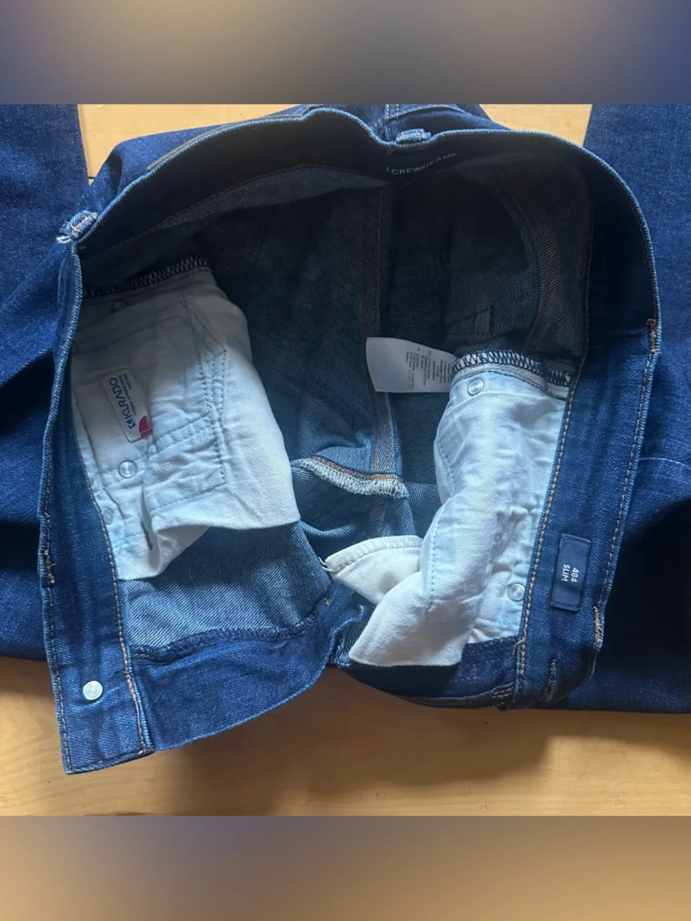 💜 J.Crew 484 Slim Dark Blue Jeans (W28 L32)
